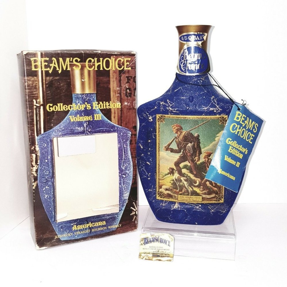 Jim Beam Decanter Americana The Kentuckian Thomas H Benton W/ BOX